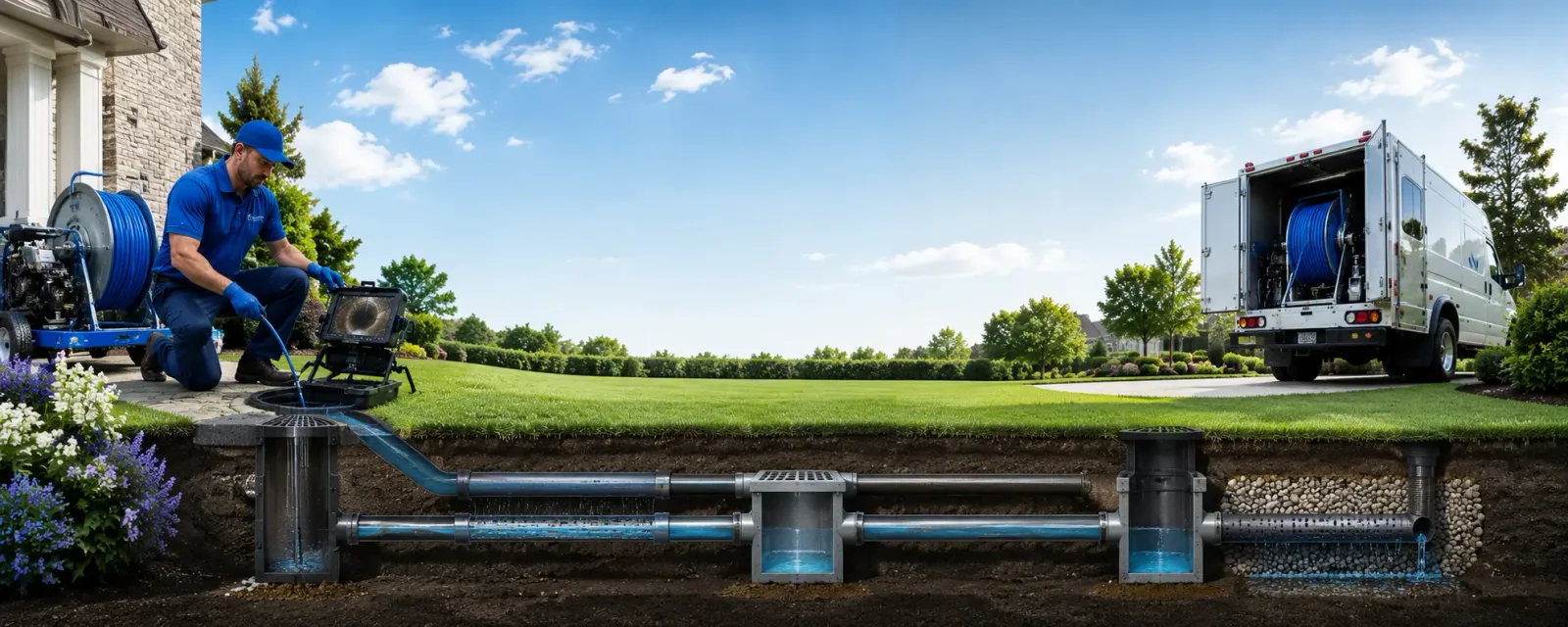 Outdoor drain cleaning information for Farmington, IA